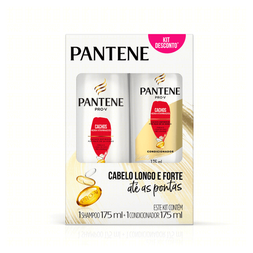 Kit Shampoo + Condicionador Pantene Pro-V Cachos Hidra-Vitaminados 175ml Cada
