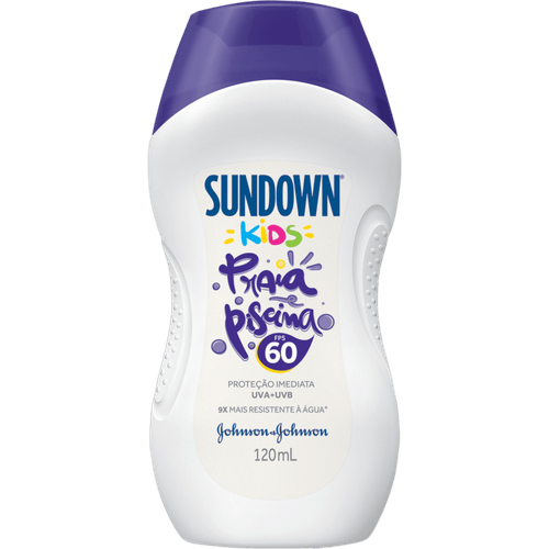 Protetor Solar Infantil FPS 60 Sundown Praia e Piscina Kids Frasco 120ml