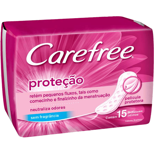 Protetor Íntimo Diário Carefree Neutralize Pacote Com 15 Unidades