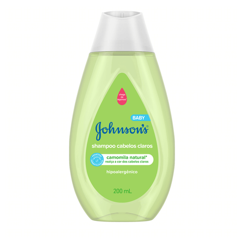 Shampoo Cabelos Claros Camomila Natural Johnson's Baby Frasco 200ml