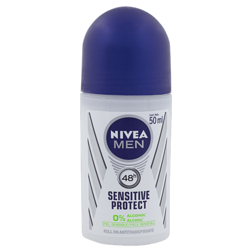 Antitranspirante Roll-On Sensitive 48h Nivea Men Protect 50ml