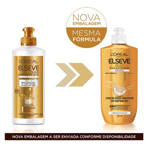 Creme Para Pentear Loréal Paris Elseve Óleo Extraordinário Cachos Frasco 250ml