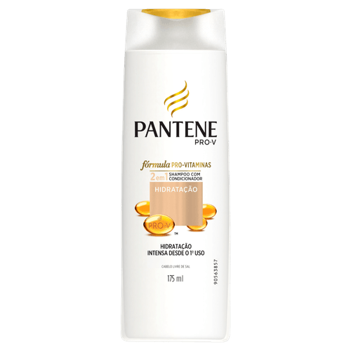 Shampoo com Condicionador 2 em 1 Pantene Pro-V Hidratação Frasco 175ml