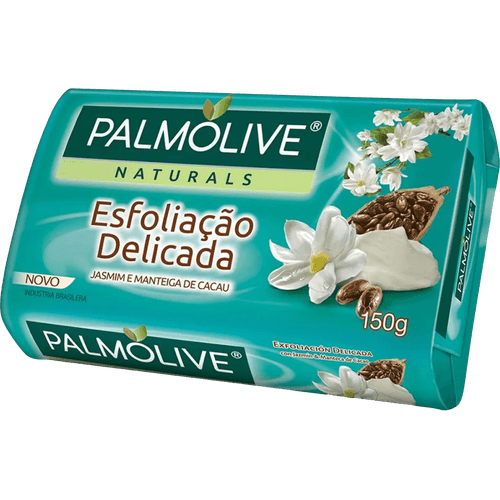 Sabonete em Barra Esfoliação Delicada Jasmim e Manteiga de Cacau Palmolive Naturals Envoltório 150g