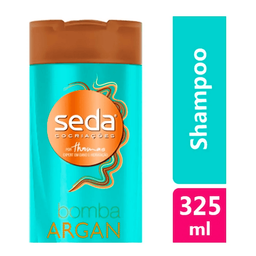 Shampoo Reconstrução e Brilho Seda Joias da Natureza Óleo de Argan Frasco 325ml