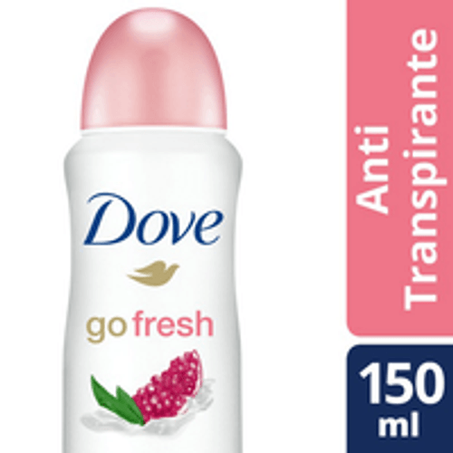 Antitranspirante Aerossol Romã e Verbena 72h Dove Go Fresh 150ml Spray
