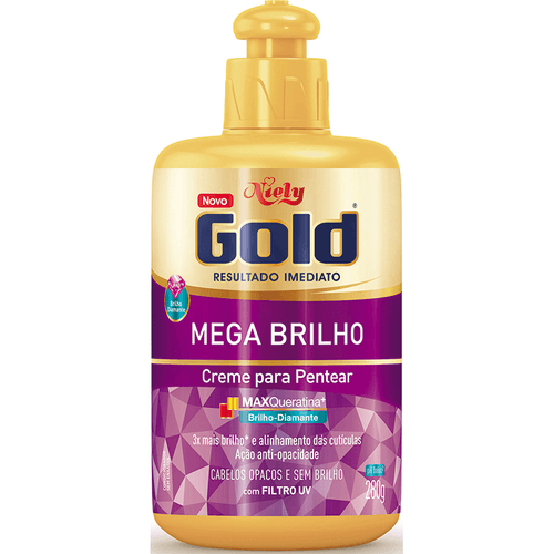 Creme Pentear Niely Gold Mega Brilho 280g