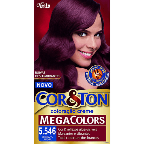 Coloração Niely Cor&Ton Vermelho Amora 5546
