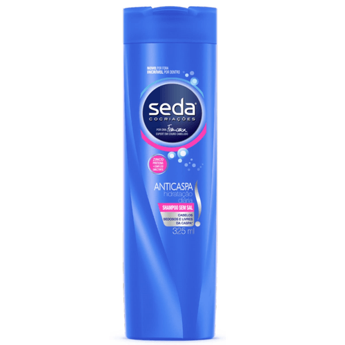 Shampoo Anticaspa com Vitamina B3, Óleo da Árvore do Chá e Aminoácidos Seda Frasco 325ml