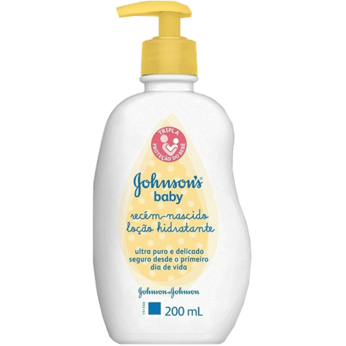 Loção Hidratante Johnson's Recém-Nascido Frasco 200ml