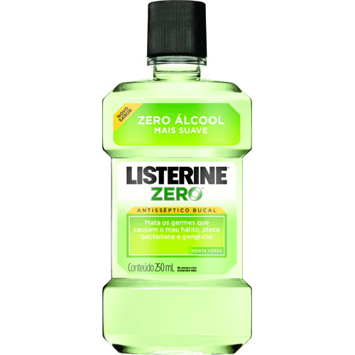 Antisséptico Bucal Listerine Zero Álcool Menta Verde 250ml