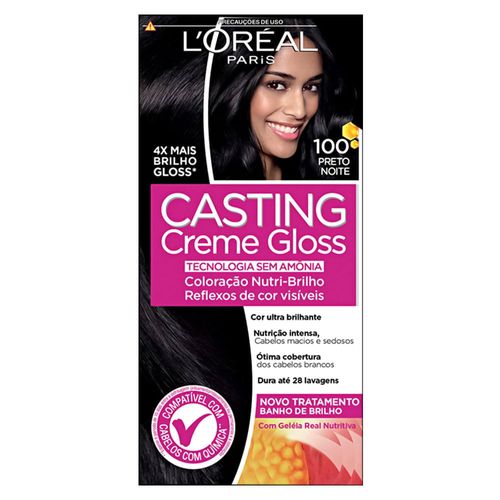 Coloração Casting Creme Gloss 100 Preto Noite