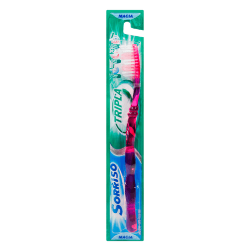 Escova Dental Macia Tripla 123 Sorriso