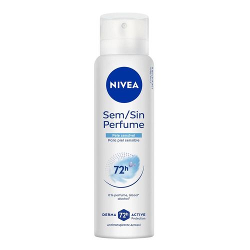 Desodorante Antitranspirante Aerossol Nivea Sem Perfume Pele Sensível 150ml