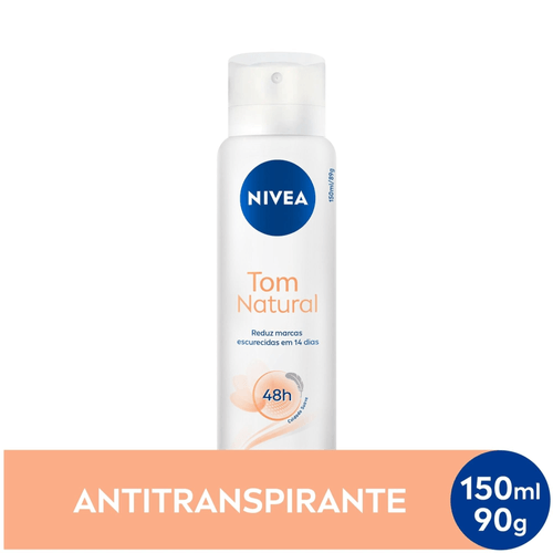 NIVEA Desodorante Antitranspirante Aerossol Tom Natural 150ml