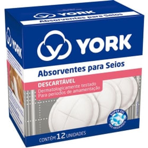 Absorventes para Seios York 12 unidades