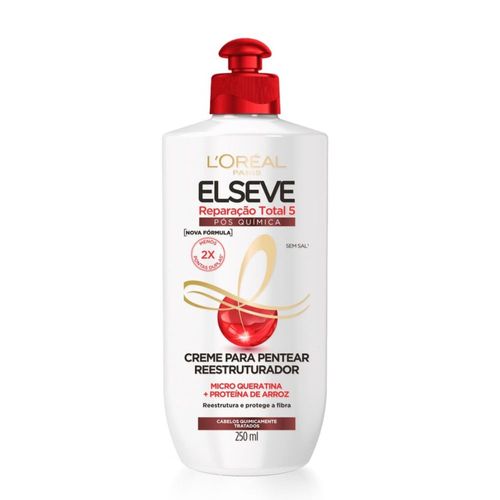 Creme Para Pentear Loréal Paris Elseve Reparação Total 5 Especial Química Frasco 250ml