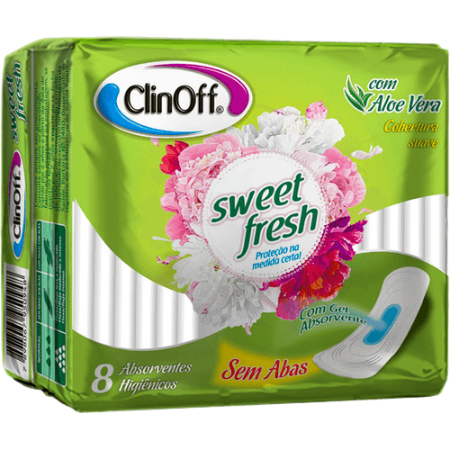 Absorvente Sem Abas Clin Off Suave 8 Unidadeds