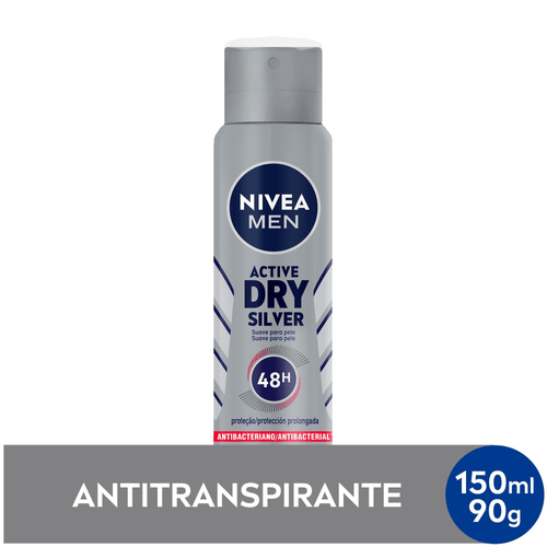Desodorante Antitranspirante Aerossol Nivea men Silver Protect 150ml