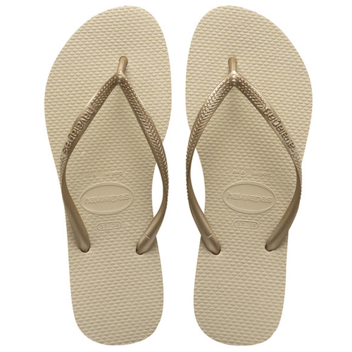 Sandália Havaianas Slim Areia Dourado Nº 41 / 42 Par