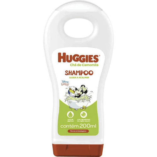 Shampoo Chá de Camomila Disney Baby Huggies Frasco 200ml
