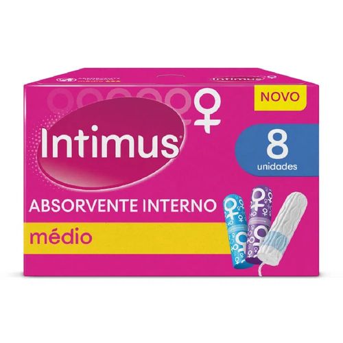 Absorvente Interno Intimus Médio Caixa 8 Unidades