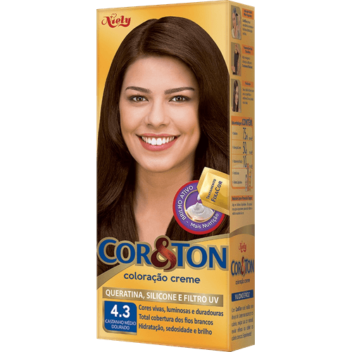 Coloração Niely Cor&Ton Castanho Médio 4.0