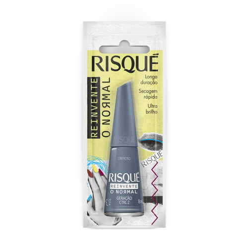 Esmalte Cremoso Geração CTRL Z Risqué Reinvente o Normal Blister 8ml