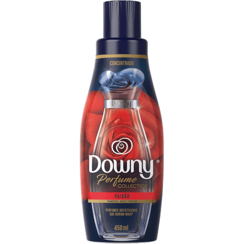 Amaciante de Roupa Concentrado Paixão Framboesa, Rosas e Violetas Downy Perfume Collection Frasco 450ml