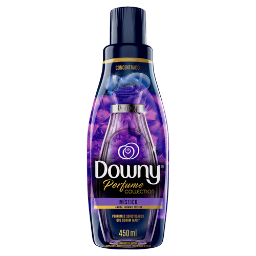 Amaciante de Roupa Concentrado Místico Ameixa, Jasmim e Pêssego Downy Perfume Collection Frasco 450ml