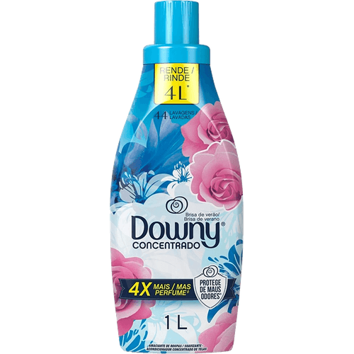 Amaciante de Roupa Concentrado Brisa de Verão Downy Frasco 1l