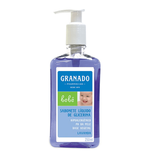 Sabonete Líquido de Glicerina Lavanda Granado Bebê Frasco 250ml