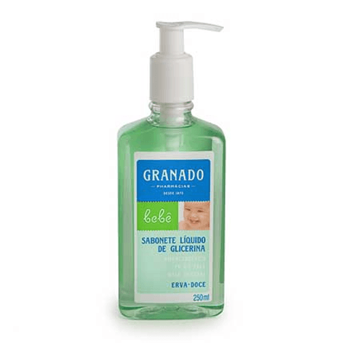 Sabonete Líquido de Glicerina Erva-Doce Granado Bebê Frasco 250ml