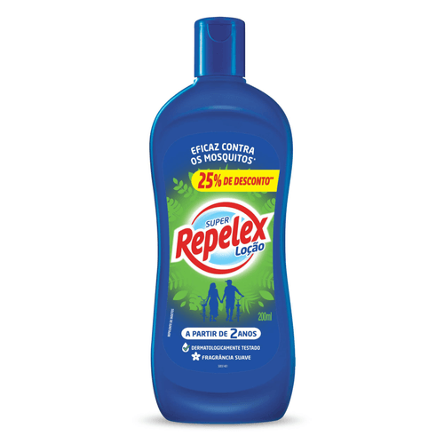 Repelex Repelente Family Care Loção 200ml 25% de Desconto