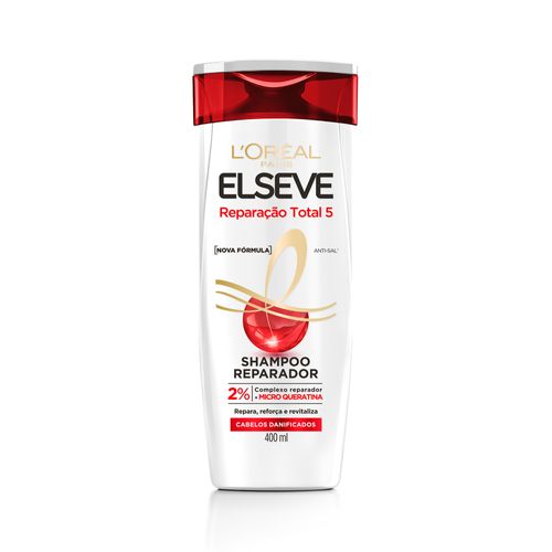 Shampoo L'Oréal Paris Elseve Reparação Total 5+ 400Ml