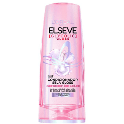 Condicionador Sela Gloss L'oréal Paris Elseve Glycolic Gloss Frasco 400ml