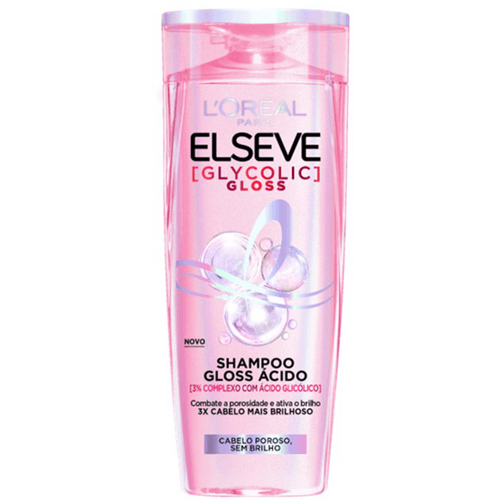 Shampoo Extra Gloss Anti-Sal L'oréal Paris Elseve Glycolic Gloss Frasco 400ml
