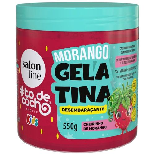 Gelatina capilar Salon Line Todecacho Kids Morango 550g