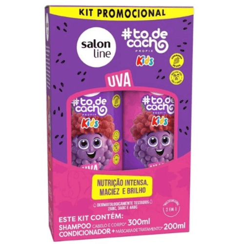 KIT SALON T-DCACHO SH+CO 300+200ML KIDS UVA