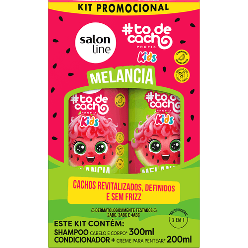 KIT SALON T-DCACHO SH+CO 300+200ML KIDS MELANCIA