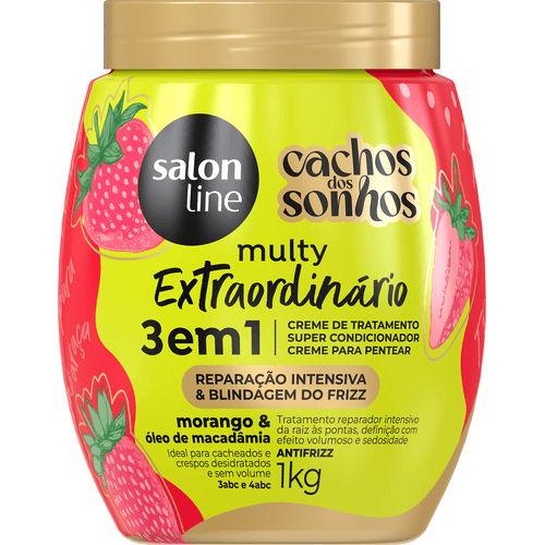 CR PENT SALON CACH DOS SONHOS 1KG - MORANGO