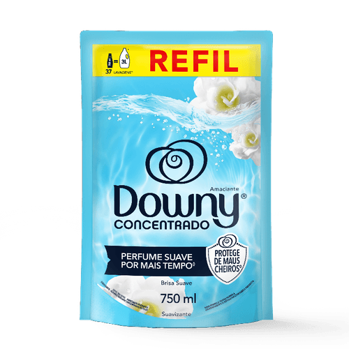 AMACIANTE ROUPA CONCENTRADO DOWNY 750ML - SACHE BRISA SUAVE