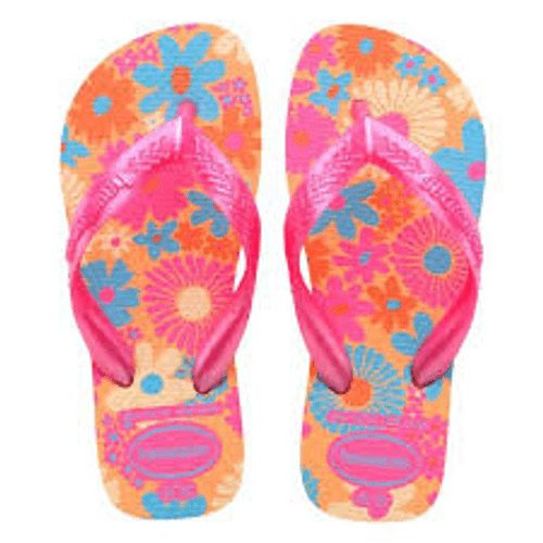 SAND HAVAIANAS KIDS FLORES 1PR-PESSEGO 33/34
