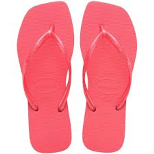 SAND HAVAIANAS SLIM SQUARE 1PR CORAL TROPICAL 35/36