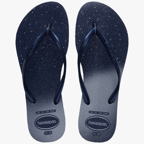 Chinelo Marinho/Marinho Slim Gloss Havaianas n° 41/42