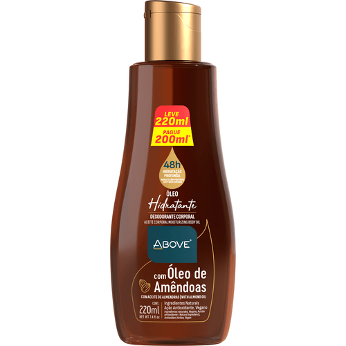 OLEO CORPO ABOVE 220ML-FR AMENDOAS