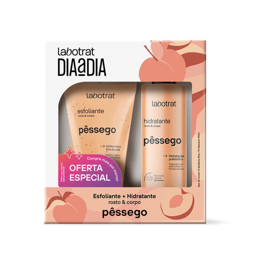 Kit Labotrat Esfoliante 150ml + Hidratante 190ml Pêssego