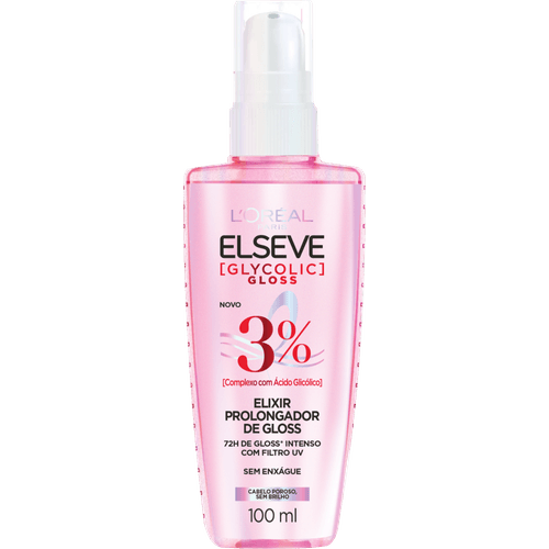 Sérum Prolongador de Brilho Capilar Elseve Glycolic Gloss, 100ml