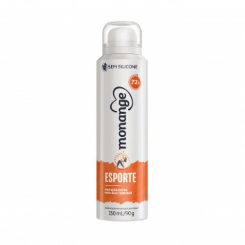 Desodorante Antitranspirante Aerossól Masculino Monange Esporte Frasco 150ml