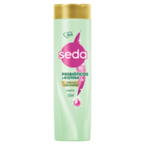 Shampoo Força & Crescimento Seda Prebióticos + Biotina Frasco 325ml